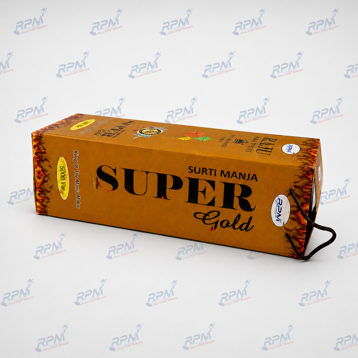 Surti Manja Super Gold 5000 Var – Premium Professional Kite Fighting Manja